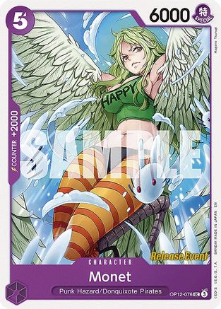 (OP12-076) Monet - Legacy of the Master Release Event Cards Normal