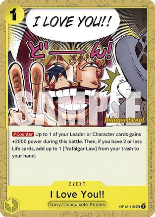 (OP12-115) I Love You!! - Legacy of the Master Release Event Cards Normal