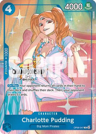(OP06-047) Charlotte Pudding (047) (CS 25-26 Celebration Pack) - One Piece Promotion Cards Foil