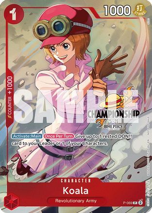 (P-069) Koala (CS 25-26 Event Pack Finalist Ver.) - One Piece Promotion Cards Foil