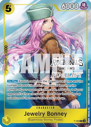 (P-085) Jewelry Bonney (Online Regional Finalist Card Set 2025 Vol.2) - One Piece Promotion Cards Foil