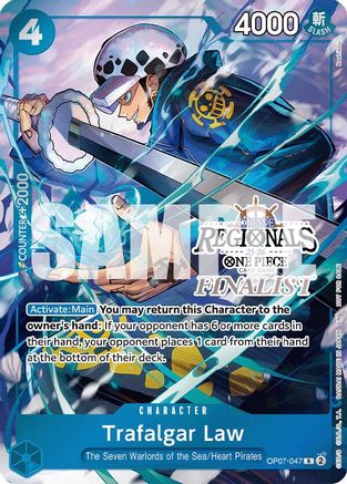 (OP07-047) Trafalgar Law (Online Regional Finalist Card Set 2025 Vol.2) - One Piece Promotion Cards Foil