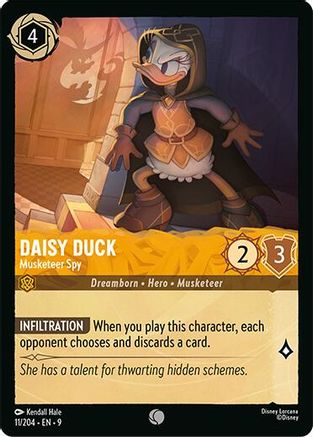 (011/204) Daisy Duck - Musketeer Spy - Fabled Cold Foil