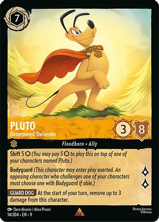 (014/204) Pluto - Determined Defender - Fabled Normal