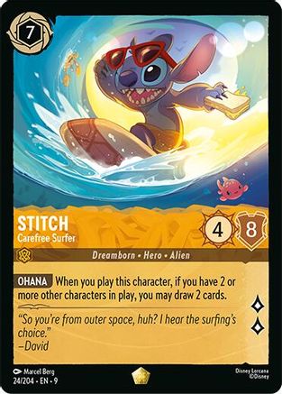 (024/204) Stitch - Carefree Surfer - Fabled Normal