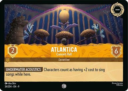 (034/204) Atlantica - Concert Hall - Fabled Cold Foil