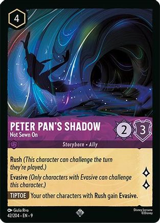 (042/204) Peter Pan's Shadow - Not Sewn On - Fabled Normal