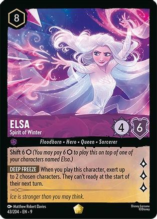 (043/204) Elsa - Spirit of Winter - Fabled Normal