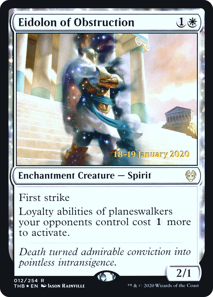 Eidolon of Obstruction (PRE-12S) - Theros Beyond Death Promos Foil