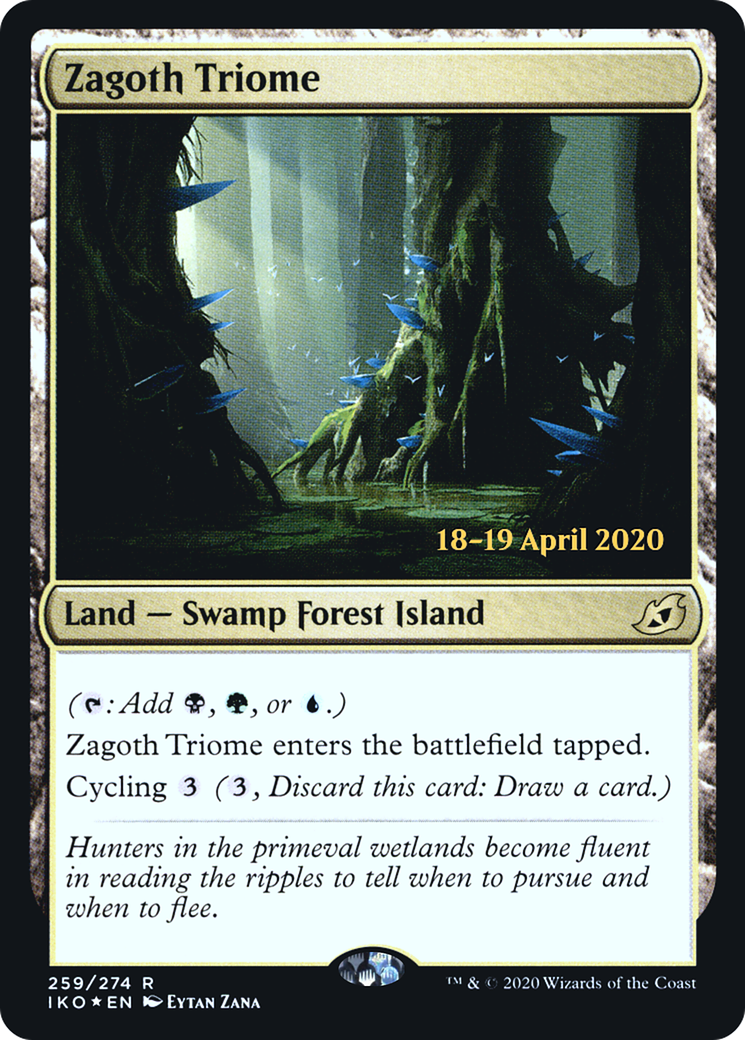 Zagoth Triome (PRE-259S) - Ikoria: Lair of Behemoths Promos (Prerelease) Foil