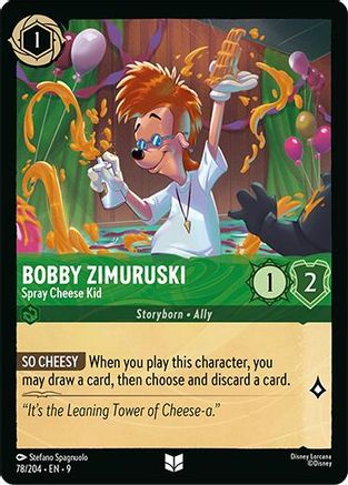 (078/204) Bobby Zimuruski - Spray Cheese Kid - Fabled Cold Foil