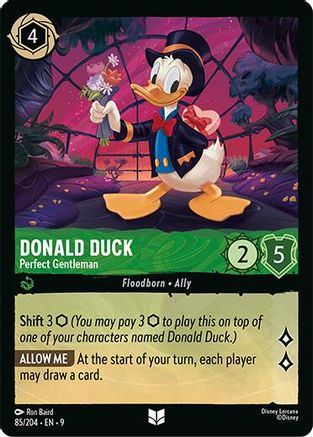 (085/204) Donald Duck - Perfect Gentleman - Fabled Normal