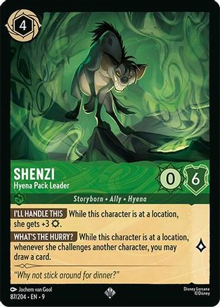 (087/204) Shenzi - Hyena Pack Leader - Fabled Cold Foil