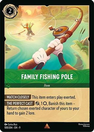 (100/204) Family Fishing Pole - Fabled Cold Foil
