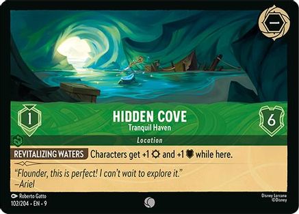 (102/204) Hidden Cove - Tranquil Haven - Fabled Cold Foil