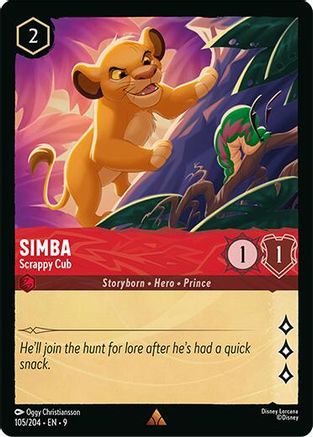 (105/204) Simba - Scrappy Cub - Fabled Normal