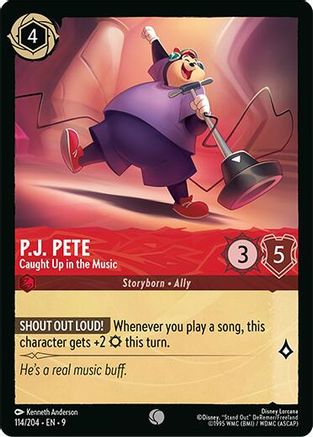 (114/204) P.J. Pete - Caught Up in the Music - Fabled Cold Foil