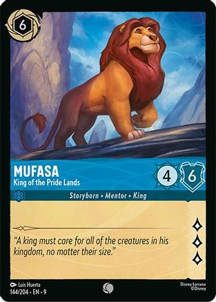 (144/204) Mufasa - King of the Pride Lands - Fabled Cold Foil