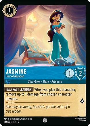 (155/204) Jasmine - Heir of Agrabah - Fabled Normal