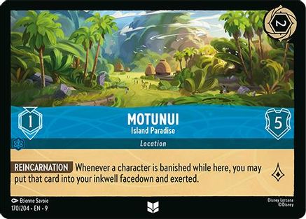 (170/204) Motunui - Island Paradise - Fabled Cold Foil