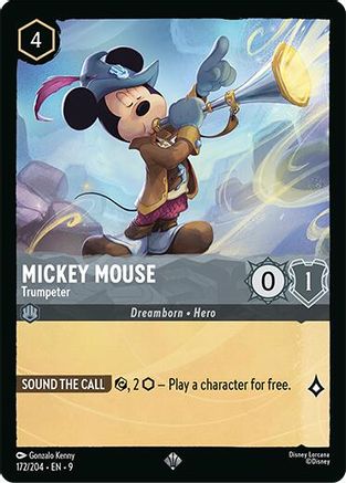 (172/204) Mickey Mouse - Trumpeter - Fabled Normal