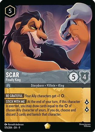 (175/204) Scar - Finally King - Fabled Cold Foil