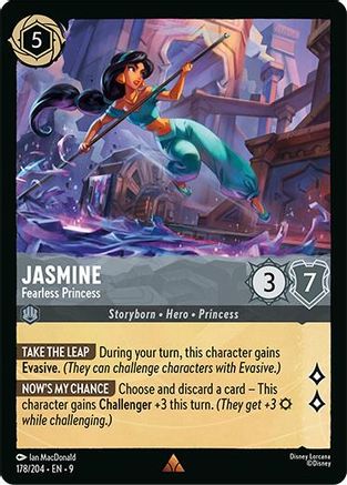 (178/204) Jasmine - Fearless Princess - Fabled Cold Foil