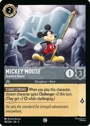 (185/204) Mickey Mouse - Standard Bearer - Fabled Cold Foil