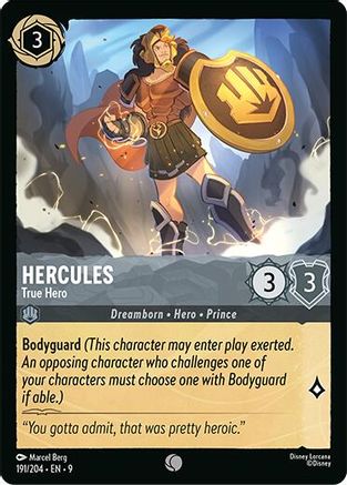 (191/204) Hercules - True Hero - Fabled Cold Foil