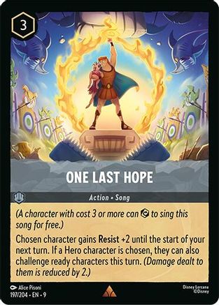 (197/204) One Last Hope - Fabled Cold Foil