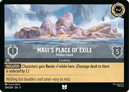 (204/204) Maui's Place of Exile - Hidden Island - Fabled Cold Foil