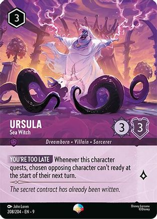 (208/204) Ursula - Sea Witch (Epic) - Fabled Holofoil