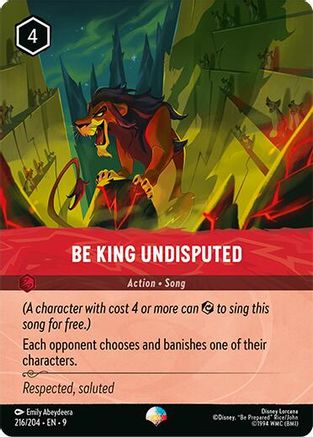 (216/204) Be King Undisputed (Epic) - Fabled Holofoil