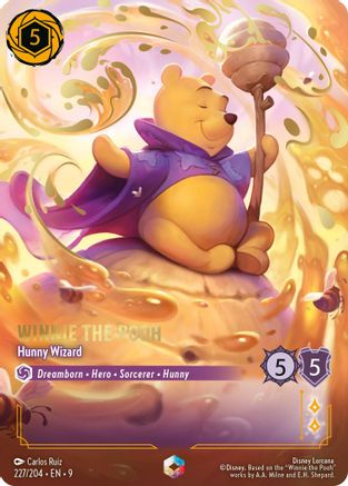 (227/204) Winnie the Pooh - Hunny Wizard (Enchanted) - Fabled Holofoil