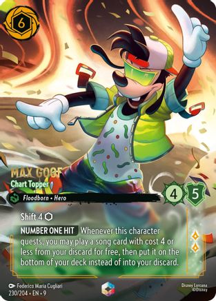 (230/204) Max Goof - Chart Topper (Enchanted) - Fabled Holofoil