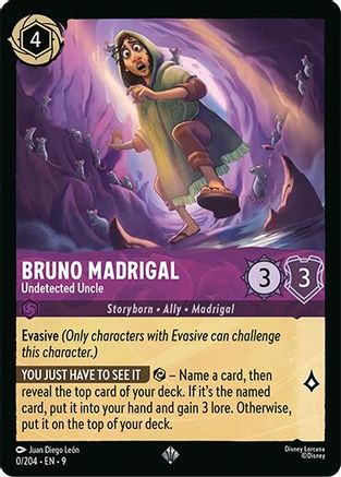 (000/204) Bruno Madrigal - Undetected Uncle - Fabled Normal