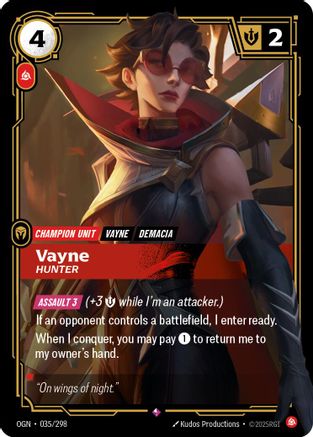(035/298) Vayne - Hunter - Origins Foil