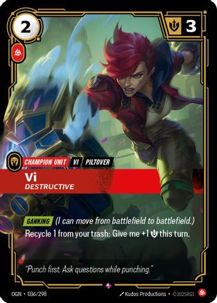 (036/298) Vi - Destructive - Origins Foil