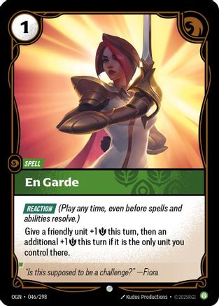 (046/298) En Garde - Origins Foil