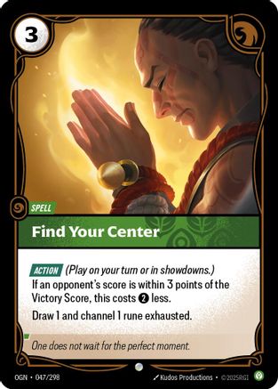 (047/298) Find Your Center - Origins Foil