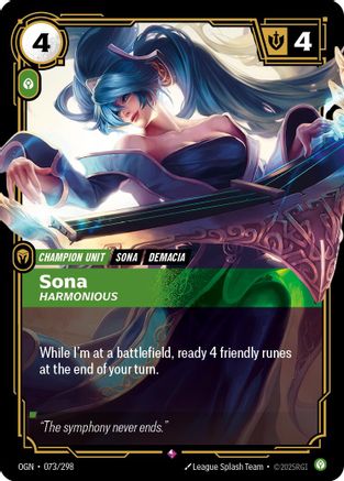 (073/298) Sona - Harmonious - Origins Foil