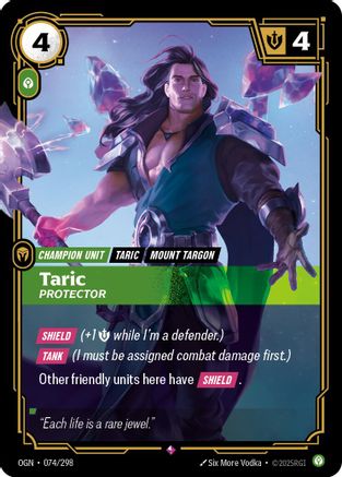 (074/298) Taric - Protector - Origins Foil