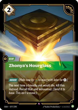 (077/298) Zhonya's Hourglass - Origins Foil