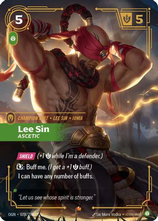 (078/298) Lee Sin - Ascetic - Origins Foil