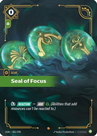 (081/298) Seal of Focus - Origins Foil