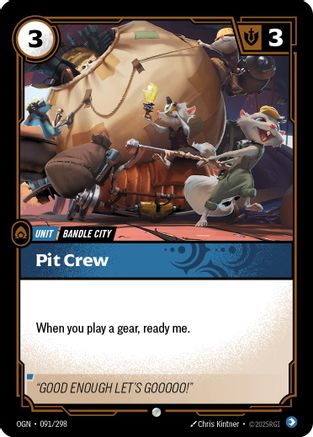 (091/298) Pit Crew - Origins Foil