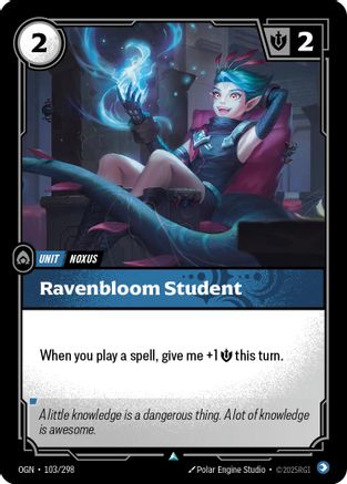 (103/298) Ravenbloom Student - Origins Foil