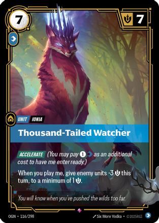 (116/298) Thousand-Tailed Watcher - Origins Foil