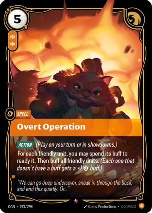 (153/298) Overt Operation - Origins Foil