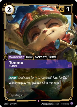 (197/298) Teemo - Scout - Origins Foil